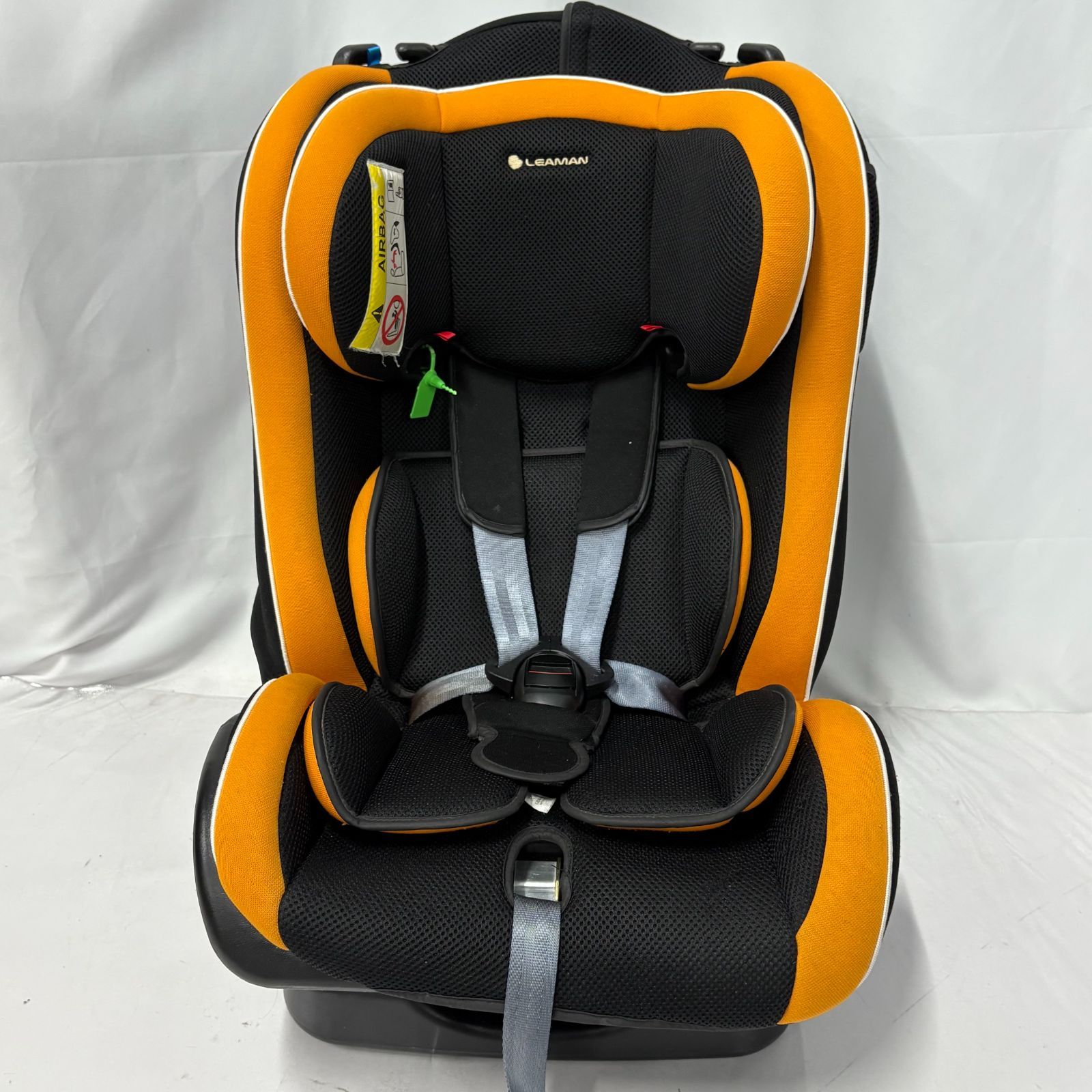 リーマン カイナ チャイルドシート ベビー ブラック オレンジ 美品 チャイルドシート リーマンLeaman カイナ 新生児 ジュニア
