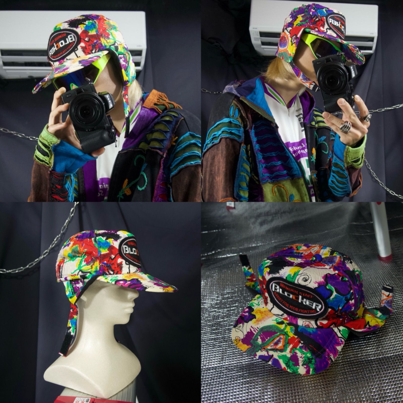Surf Design Psychedelic Full Graphics Embroidery&Patch Cap Surf Design Psychedelic Full Graphics Embroidery&Patch Cap