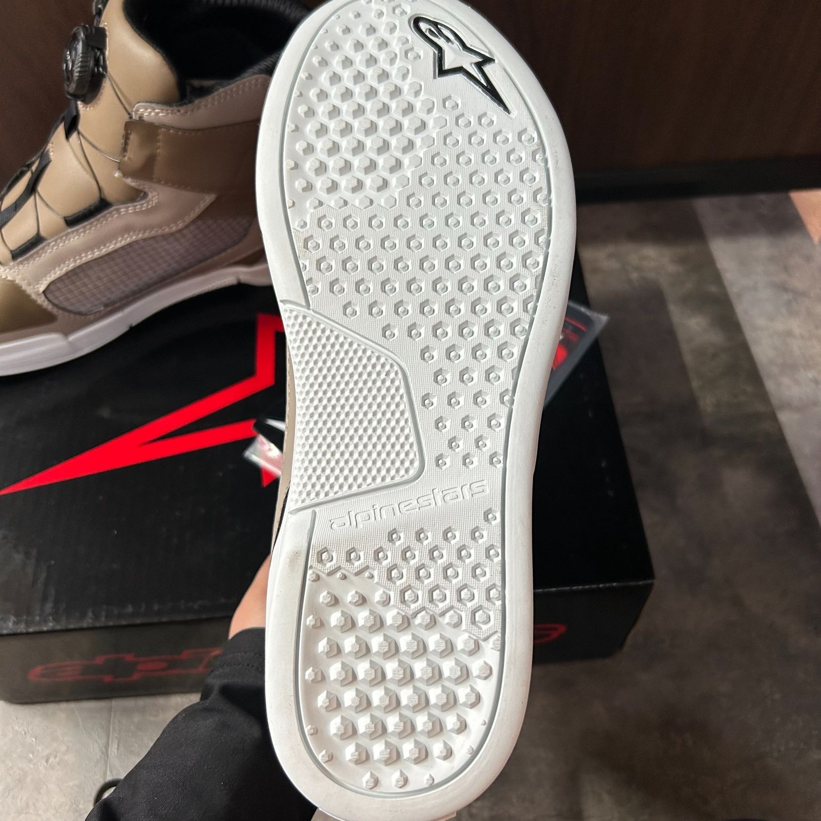 Alpinestars AXIOM BOA WATERPROOF SHOE 防水 ダイヤル ベージュ US9