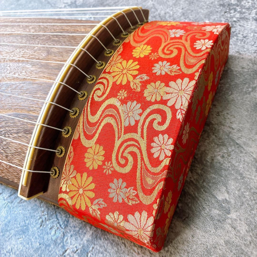 高級 麻型彫り】 琴 箏 13弦 くり甲 上角巻 蒔絵 演奏会