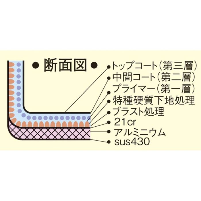 エクスカリバー半寸胴鍋 蓋無