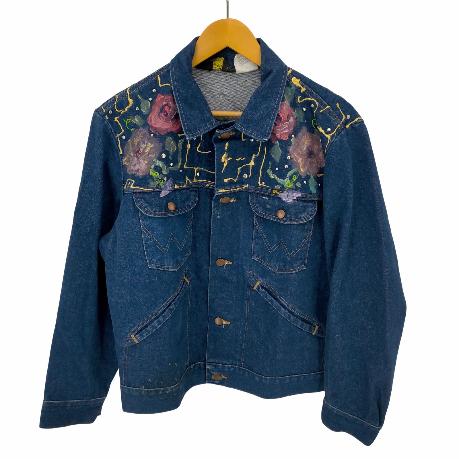 ラングラー Wrangler 80S USA製 リメイクスタッズ デニム カバーオール