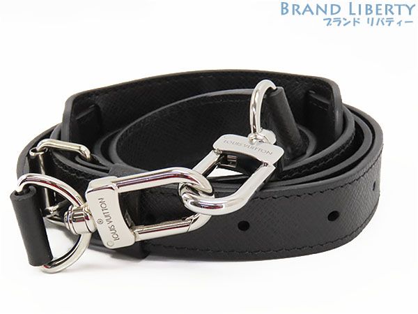 ルイヴィトン LOUIS VUITTON タイガ ショルダーストラップ ポルト ドキュマン ヴォワヤージュ PDV 付属品 調整 アルドワーズ ブラック タイガレザー