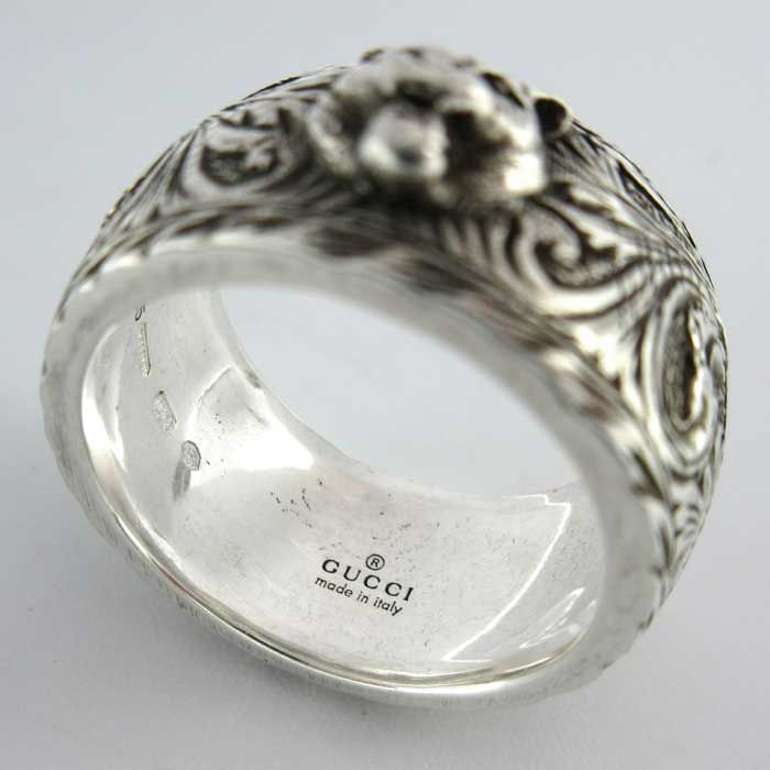 国内即送 GUCCI キャットヘッド シルバー925 リング 433571 Amazon.co.jp: [グッチ] リング アクセサリー 433571 J8400 0811