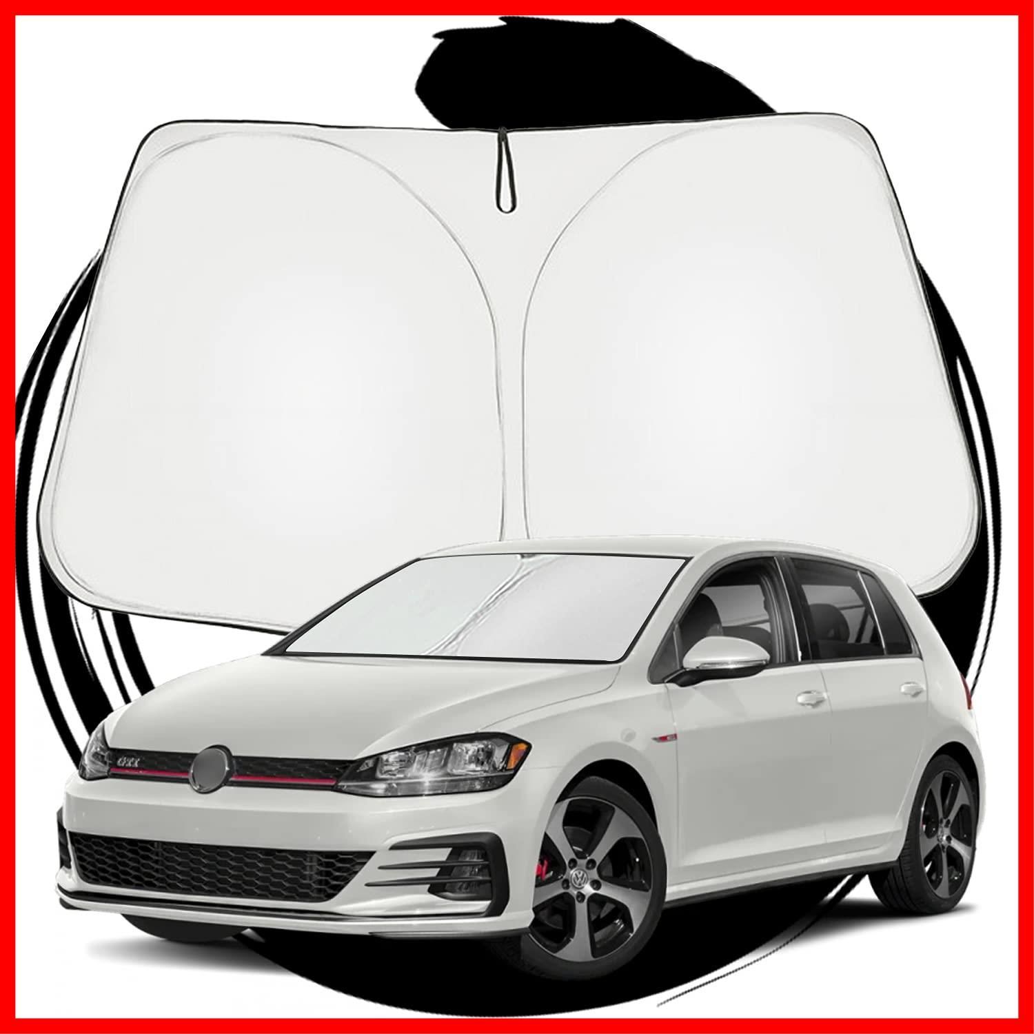 新型 フォルクスワーゲン専用 Golf7 7.5 ゴルフ7 ゴルフ7.5 サンシェード ruiya フロントガラス用 パラソル 車用サンシェード UVカット 日よけ 車中泊 折り畳み式 カスタム パーツ