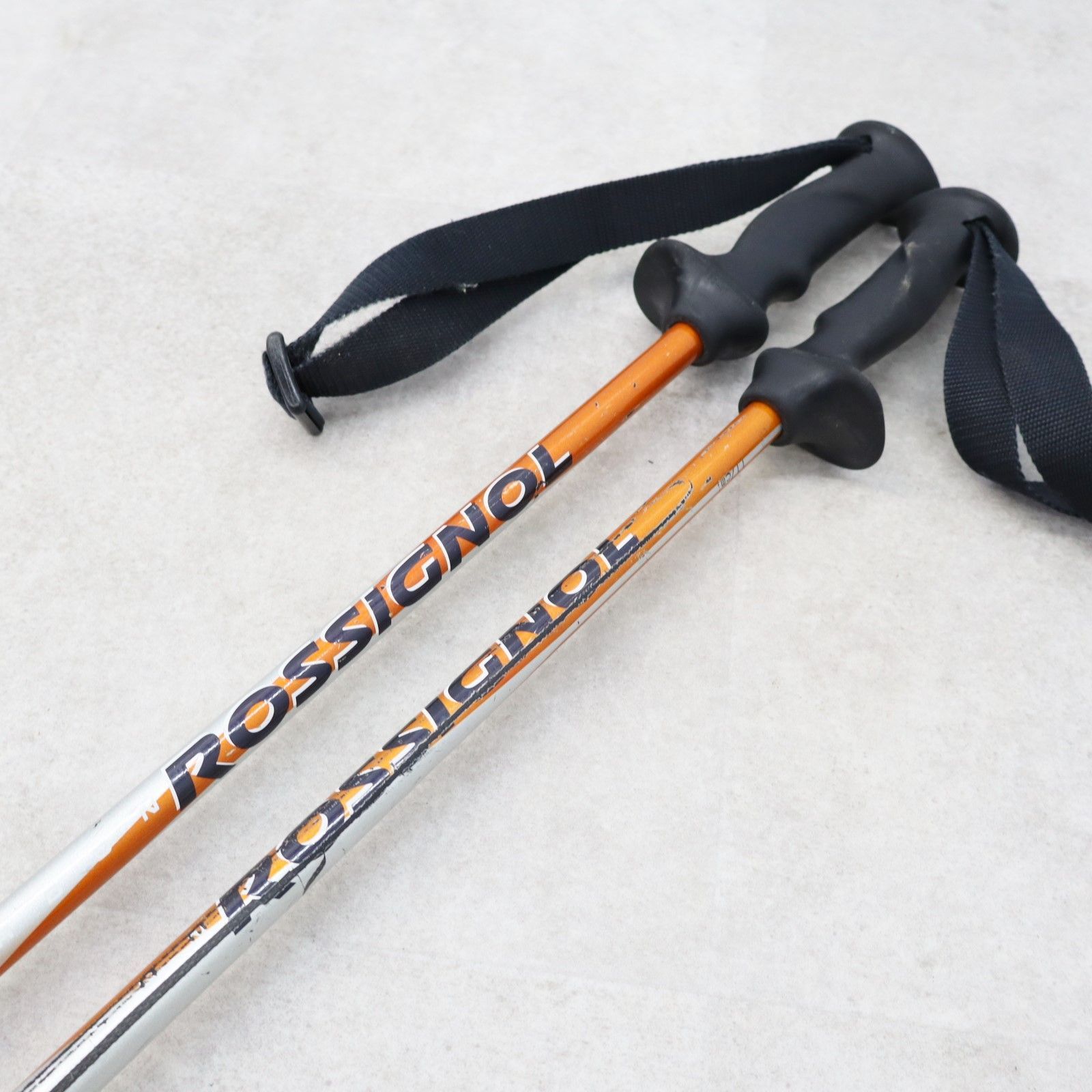 ▼ 全高約118cm｜スキーストック スキー用具 オレンジ｜ROSSIGNOL  ｜  ■P1814