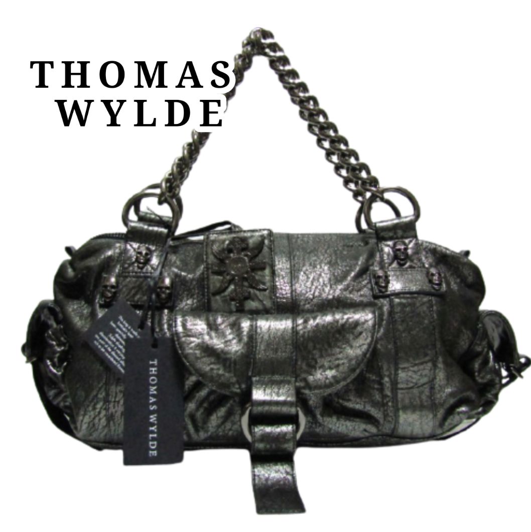 匿名発送】THOMAS WYLDE 革 ハンドバッグ レア 未使用近 獄美品