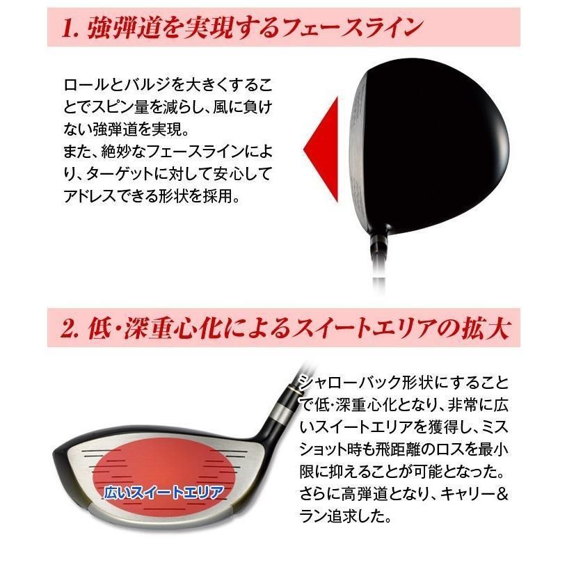 新品 レフティ 左用 WORKS GOLF マキシマックスドライバー 三菱