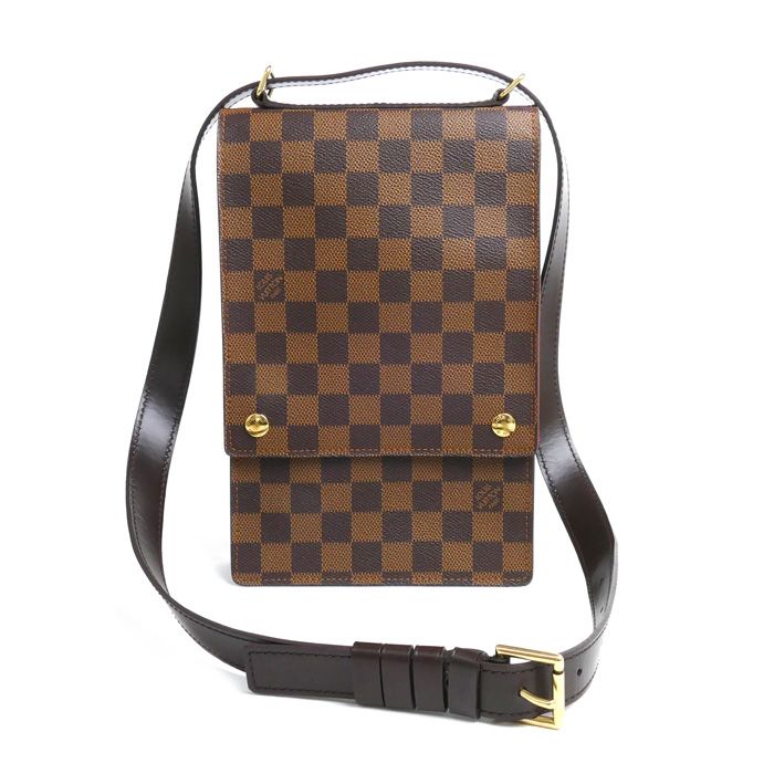 LOUIS VUITTON ルイ・ヴィトン ポートベローPM ショルダーバッグ ダミエ ブラウン エベヌ N45271 VI0090 レディース 中古