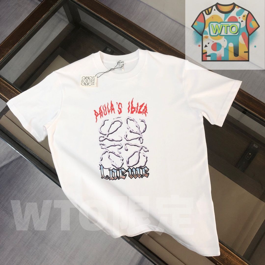 本日限定特価】LOEWE 春夏 ロゴプリントTシャツ [本日特価|新品