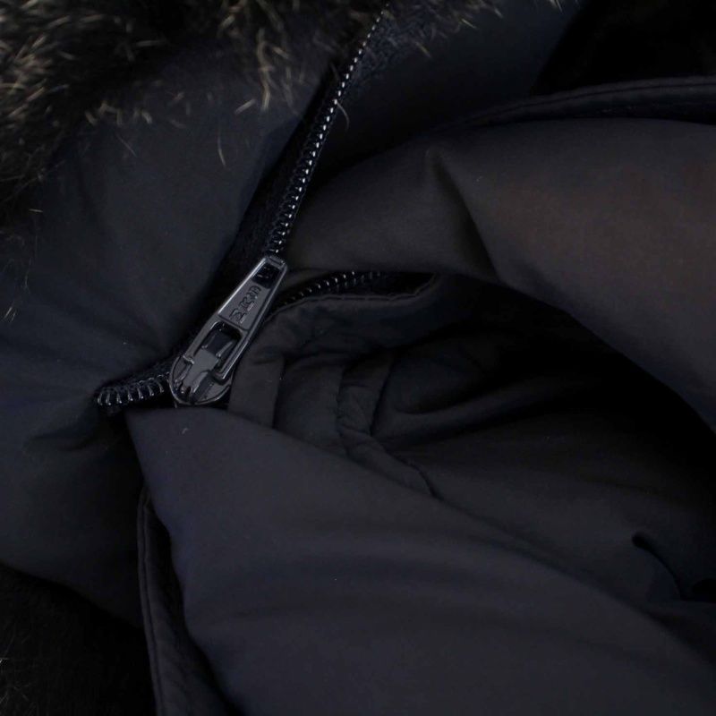 ピューテリー PEUTEREY ダウンジャケット ジップアップ ファー付き