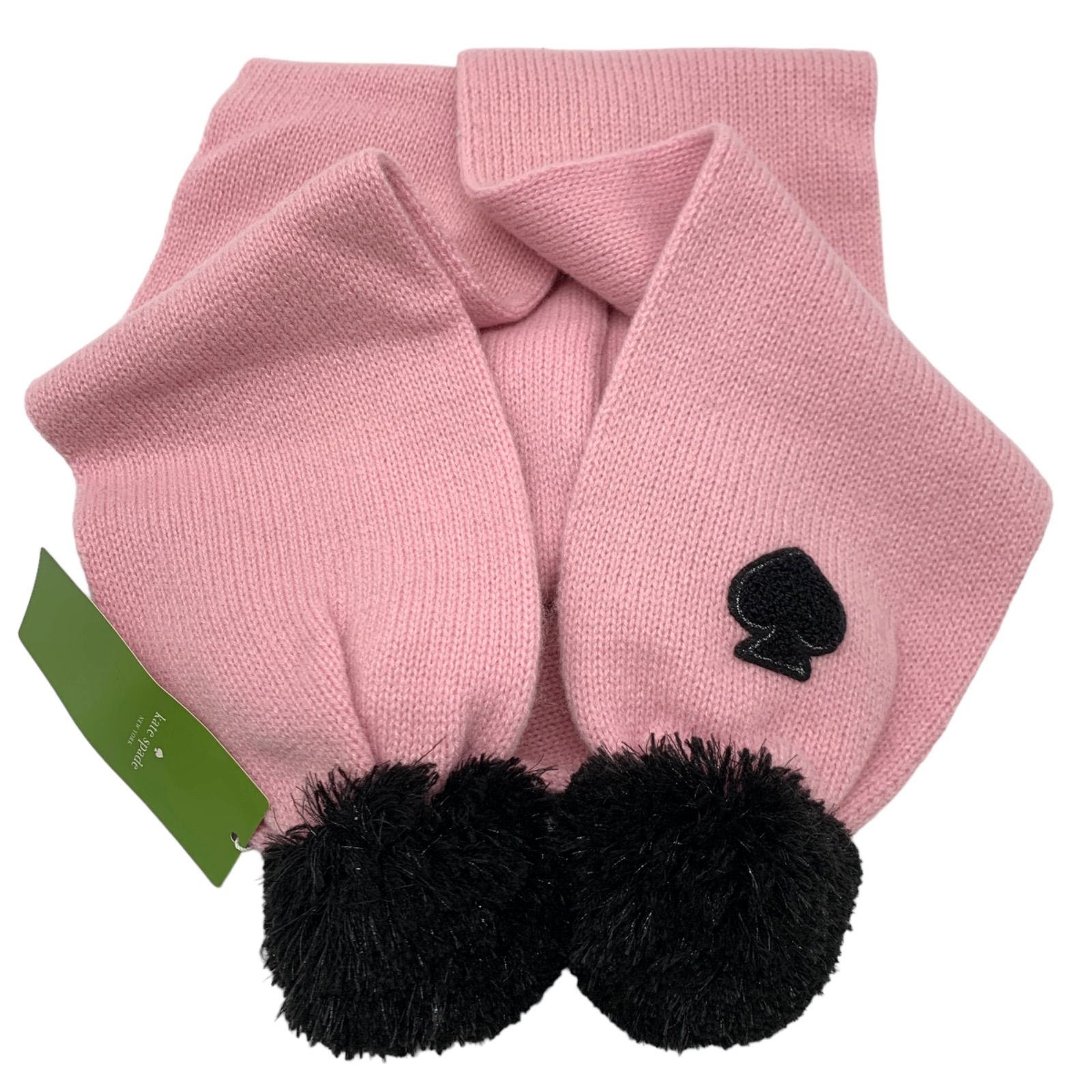 kate spade トランプスペード柄マフラー kate spade トランプスペード柄マフラー