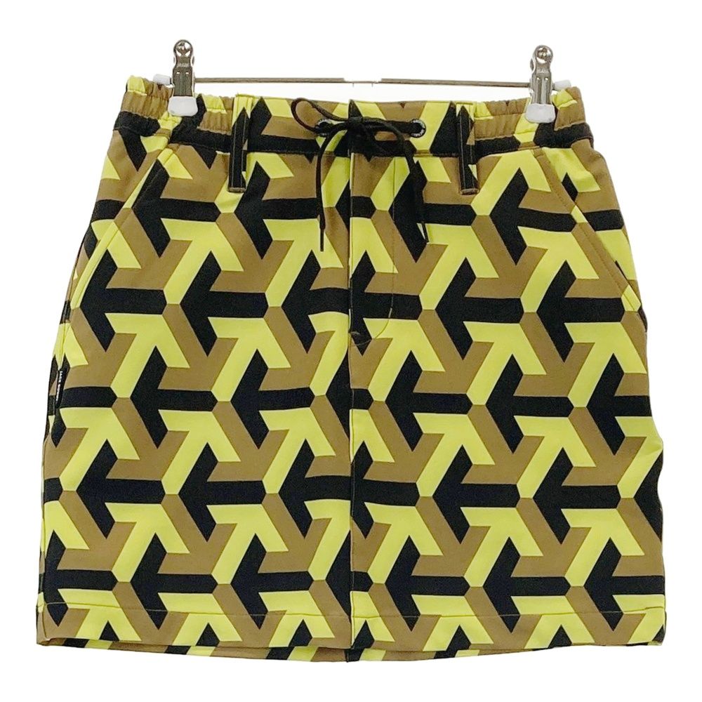 サイズ 0 JACK BUNNY ジャックバニー インナー付スカート 総柄 イエロー系 240101438018 ゴルフウェア レディース ストスト
