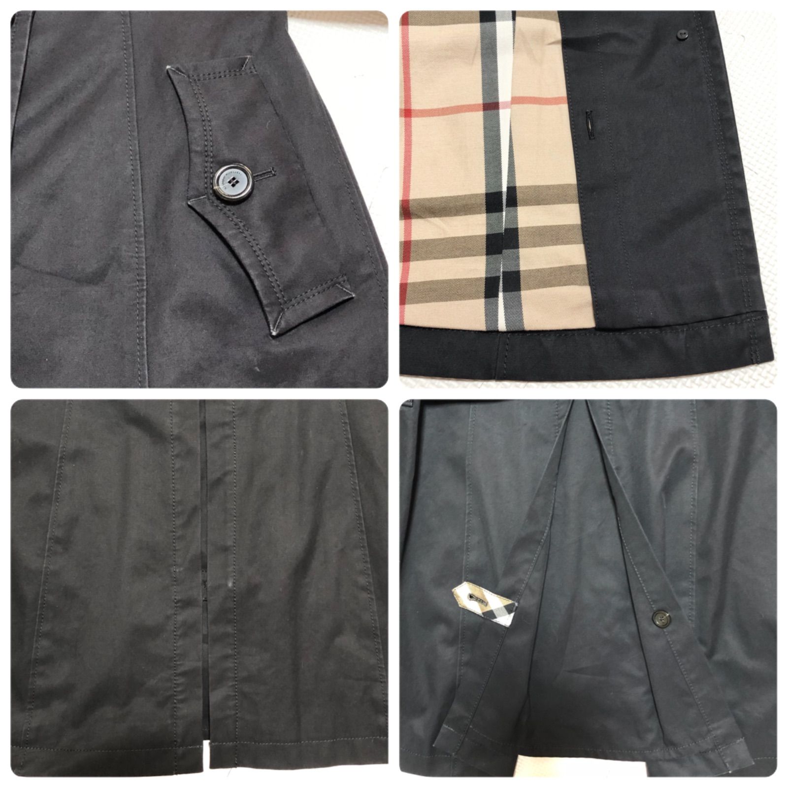 希少✨美品【バーバリーブルーレーベル】ライナー付きトレンチコート ダブル ベルト □美品□BURBERRY BLUE LABEL バーバリーブルーレーベル