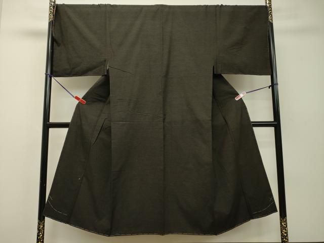 平和屋着物●男性 紬 檳榔子染色 正絹 DAAS2234tw