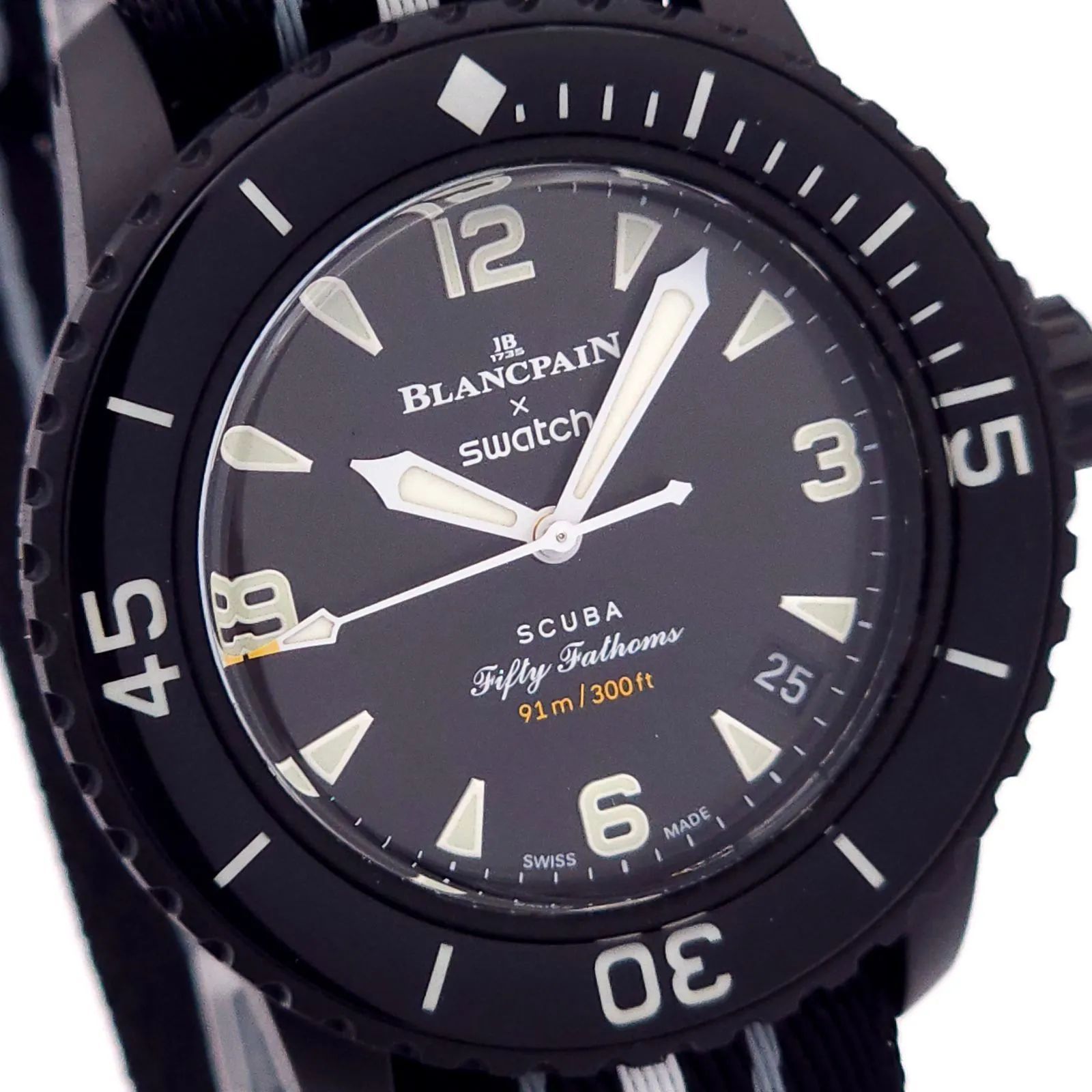 ☆美品 BLANCPAIN×swatch ブランパン×スウォッチ 自動巻 動作品 黒