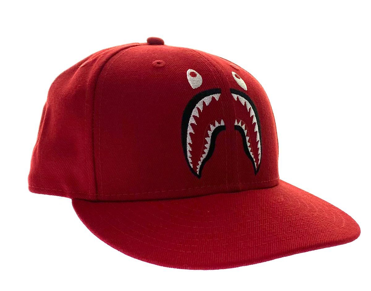 ア ベイシング エイプ A BATHING APE ×New Era 59FIFTY shark キャップ