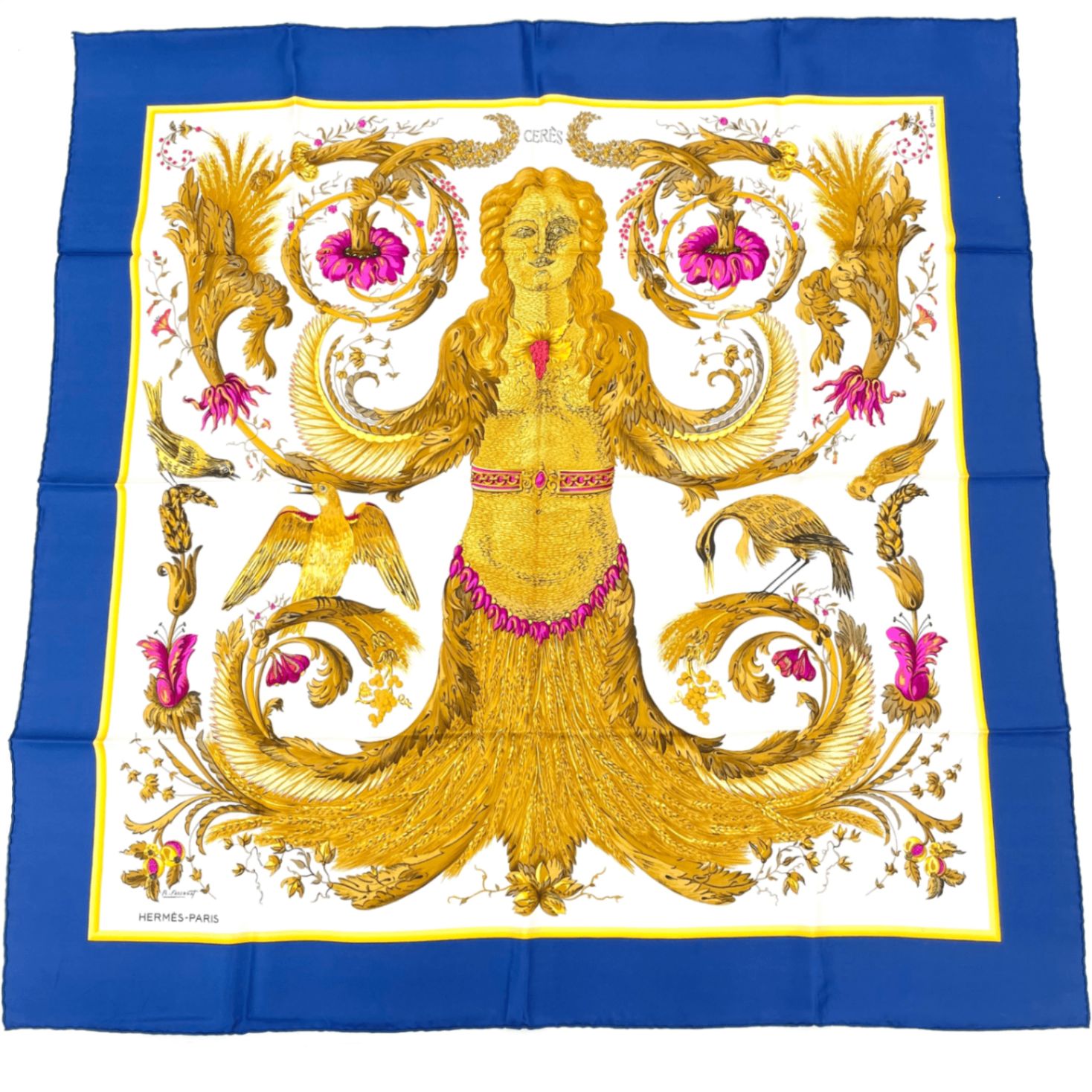 HERMES エルメス カレ90 CERES 女神 スカーフ HERMES エルメス カレ90 CERES 女神 スカーフ