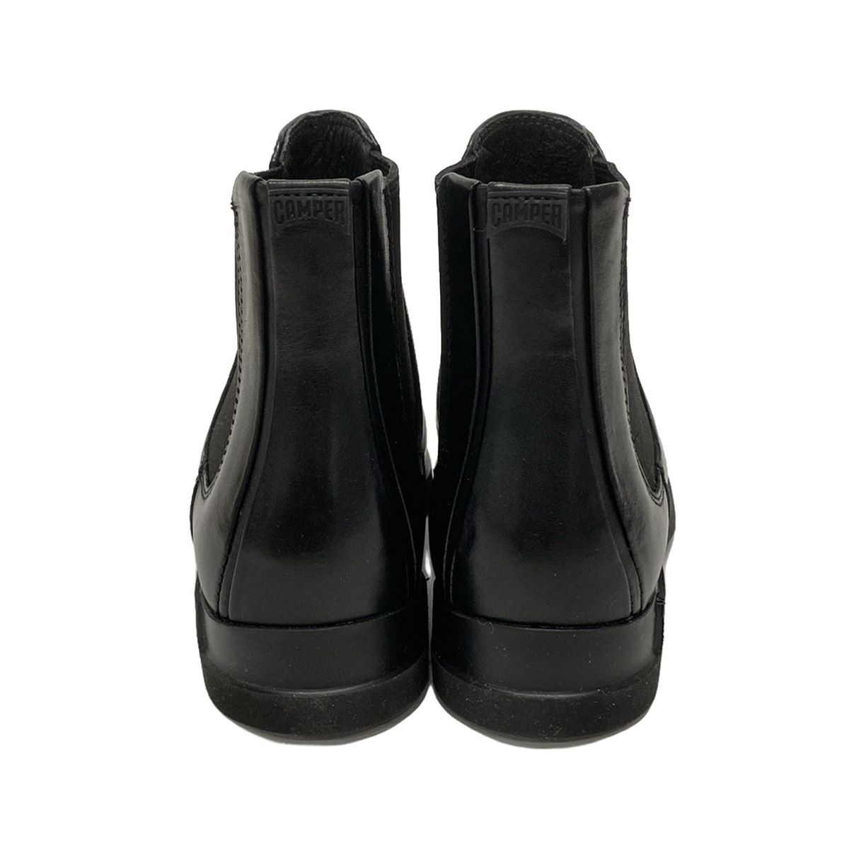 CAMPER カンペール ショートブーツ 37 レディース - 黒 サイドゴア レザー KIN-KAAI_COM
