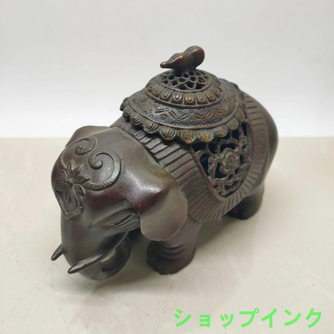 めでたい如意銅象 香炉 工芸品 美術品 置物 めでたい如意銅象 香炉 工芸品 美術品 置物 - メルカリ