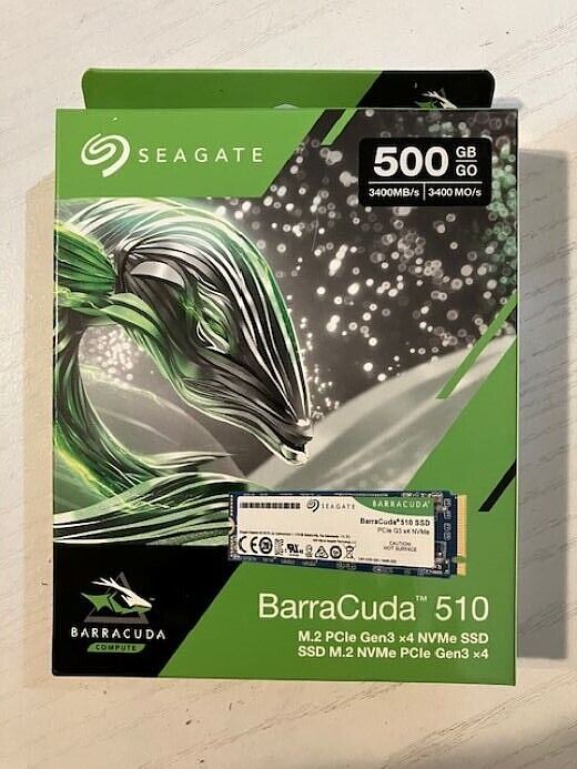 Seagate BarraCuda 510 NVMe SSD 500 GB - 3400 MB PCIe Gen 3x4