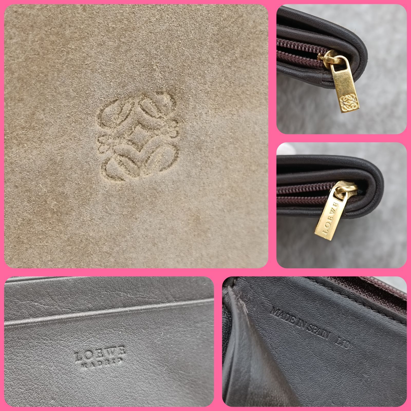 LOEWE 》 ロエベ 折財布 コンパクトウォレット ラウンドファスナー 