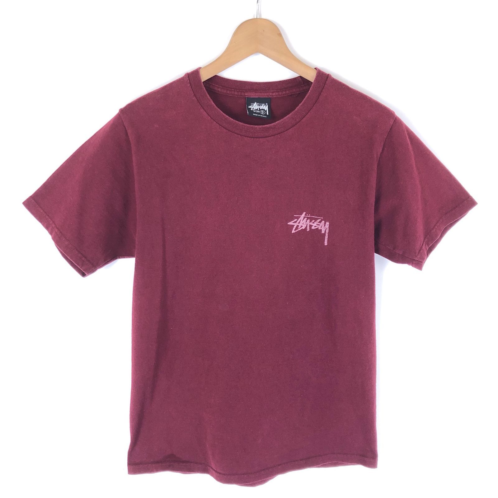 ステューシー STUSSY Tシャツ バックプリント 黒タグ 復刻 バー