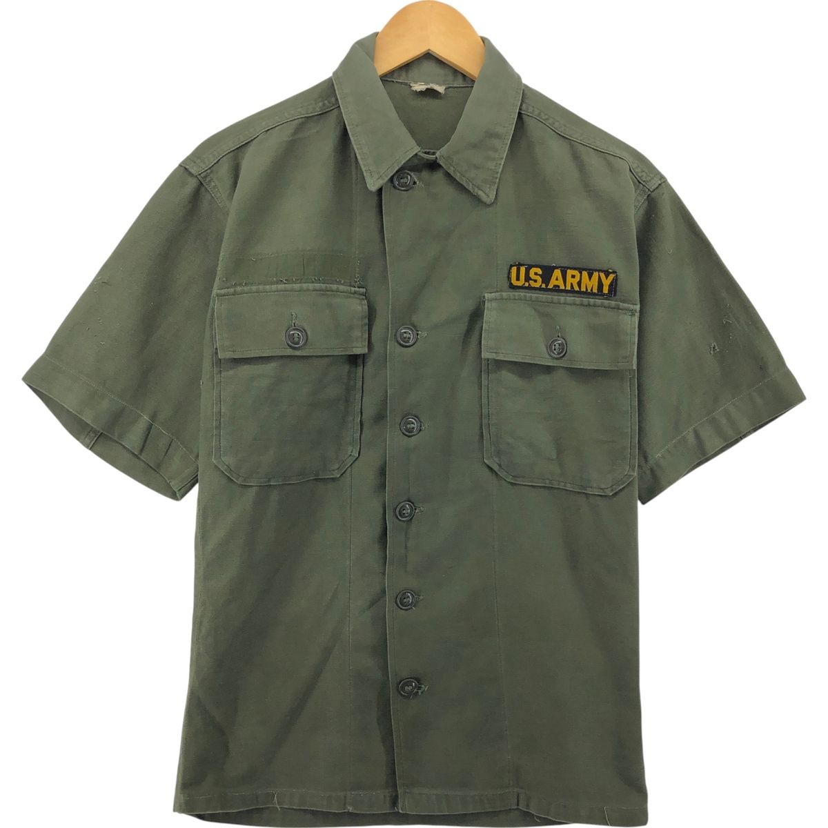 古着 60年代 米軍実品 OG-107 1st後期 ユーティリティシャツ 半袖 