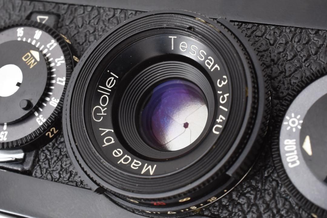 訳アリ特価！✨希少✨シャッターOK✨Rollei 35 ブラック シンガポール製 訳アリ特価！✨希少✨シャッターOK✨Rollei ローライ 35 Tessar