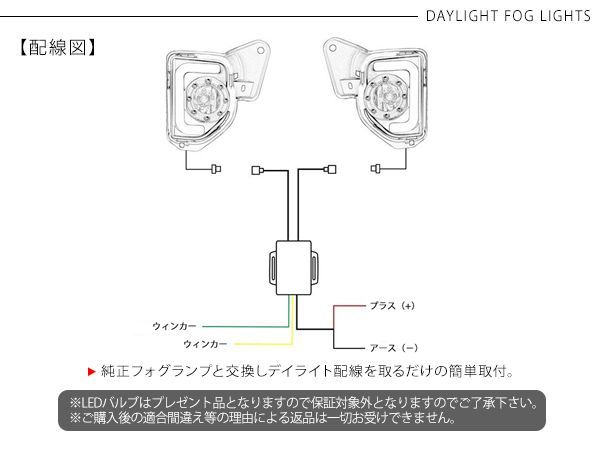 ハイエース 200系 4型 5型 6型 LEDフォグランプ ウインカー連動 デイライト付き ホワイト/アンバー LEDフォグバルブ DX/SGL 標準  ワイドボディ 外装パーツ - メルカリ