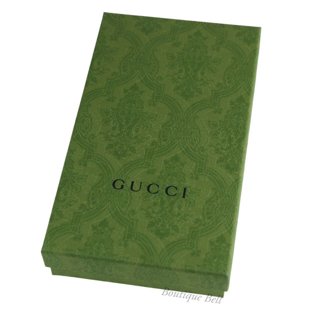 ほぼ未使用　GUCCI　グッチ　GGマーモント　二つ折り長財布　428740 GUCCI】グッチ レザー GGマーモント 二つ折り 長財布 ブラック 428740