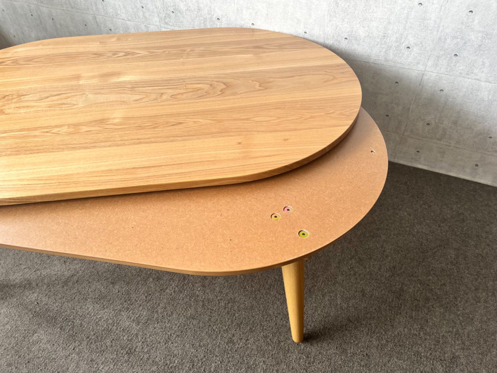 タモ 無垢板天板 コタツ 120×75 MARWIL-DEMENAGEMENTS_CH