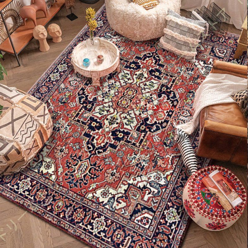 玄関マット 屋内 室内用 風水 かわいい グリーン 薄型 夏 古典的 大きい おしゃれ マット 滑り止め 大型 な 花柄 水色 80*120CM 青 付き 大判 赤  vii3x399045