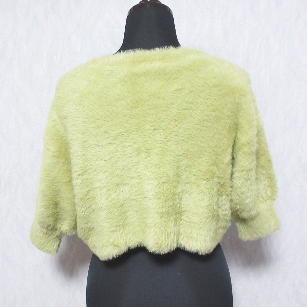 GRACE CONTINENTAL - 未使用 24AW GRACE CONTINENTAL グレースコンチネンタル ショート丈 フェザースリーブニットカーディガン 0124353124 36 イエロー レディース 古着 中古 USED GRACE CONTINENTAL - 未使用 24AW GRACE CONTINENTAL グレース