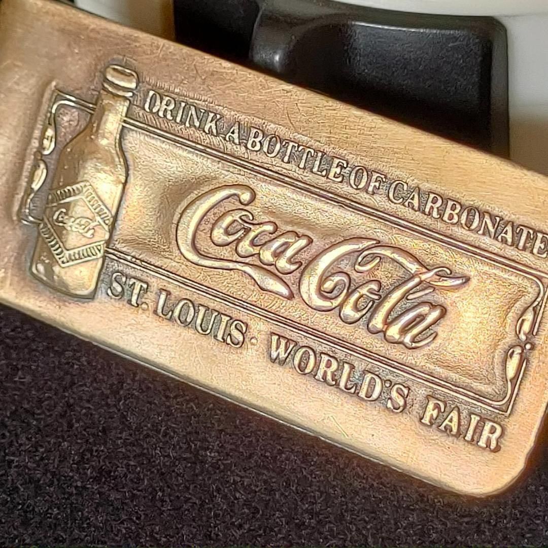 真鍮製 ヴィンテージ☆コカ・コーラ×ティファニー マネークリップ 希少