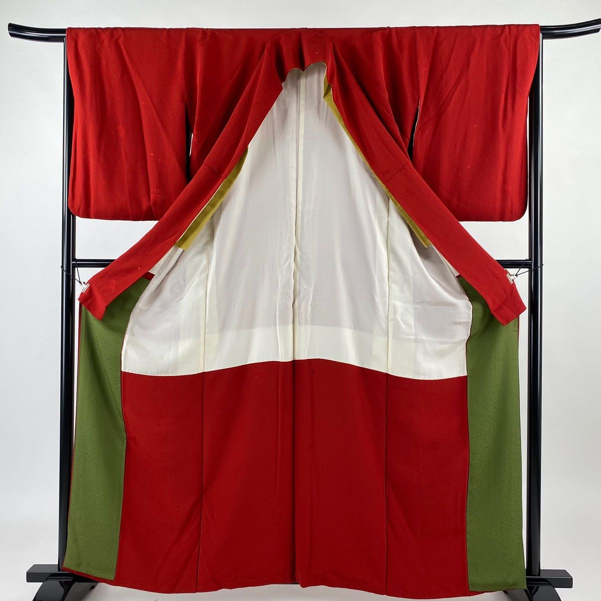 色無地 裏柳色 一つ紋 K-5104 色無地 一つ紋 柳染 - からん