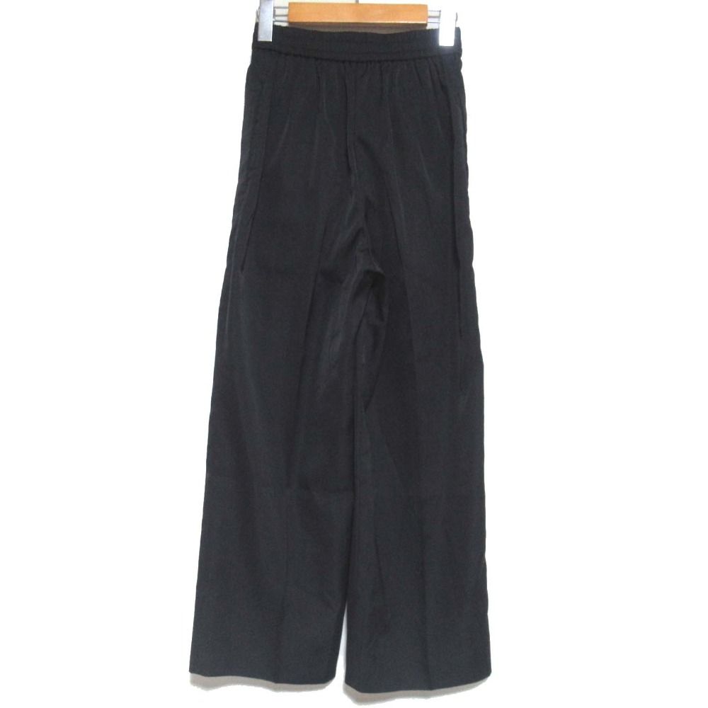 【新品未使用】yori サテンセンタープレスワイドパンツ ネイビー 34 サテンワイドパンツ | all item| yori
