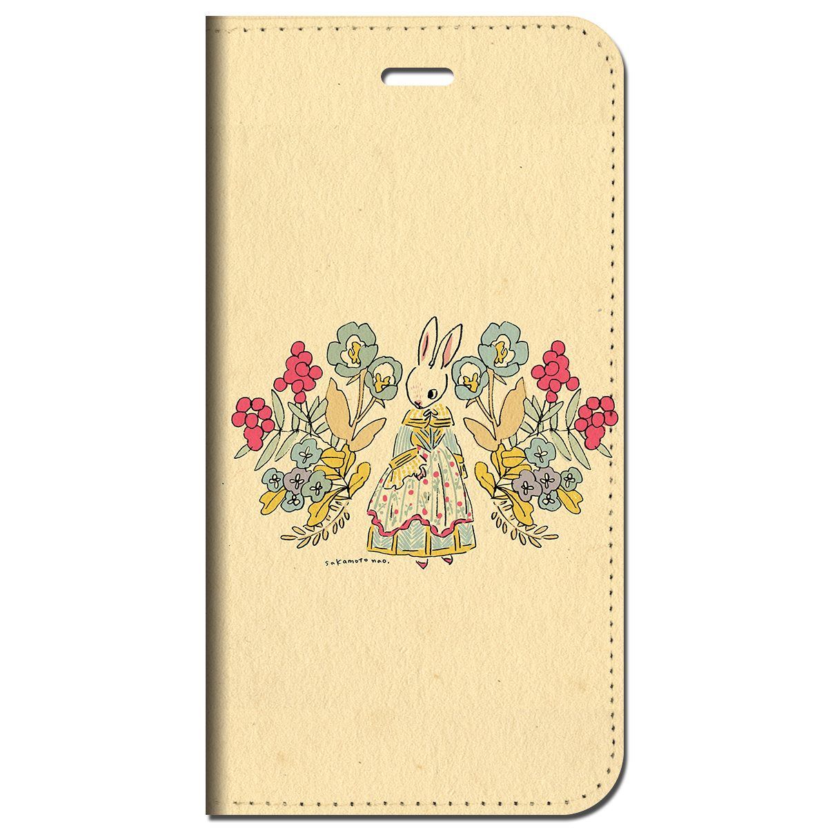 iPhone15 他 手帳型 ケース うさぎ姫  iPhone SE 8 13 12 他 iPhone各機種対応可能 スマホケース  26