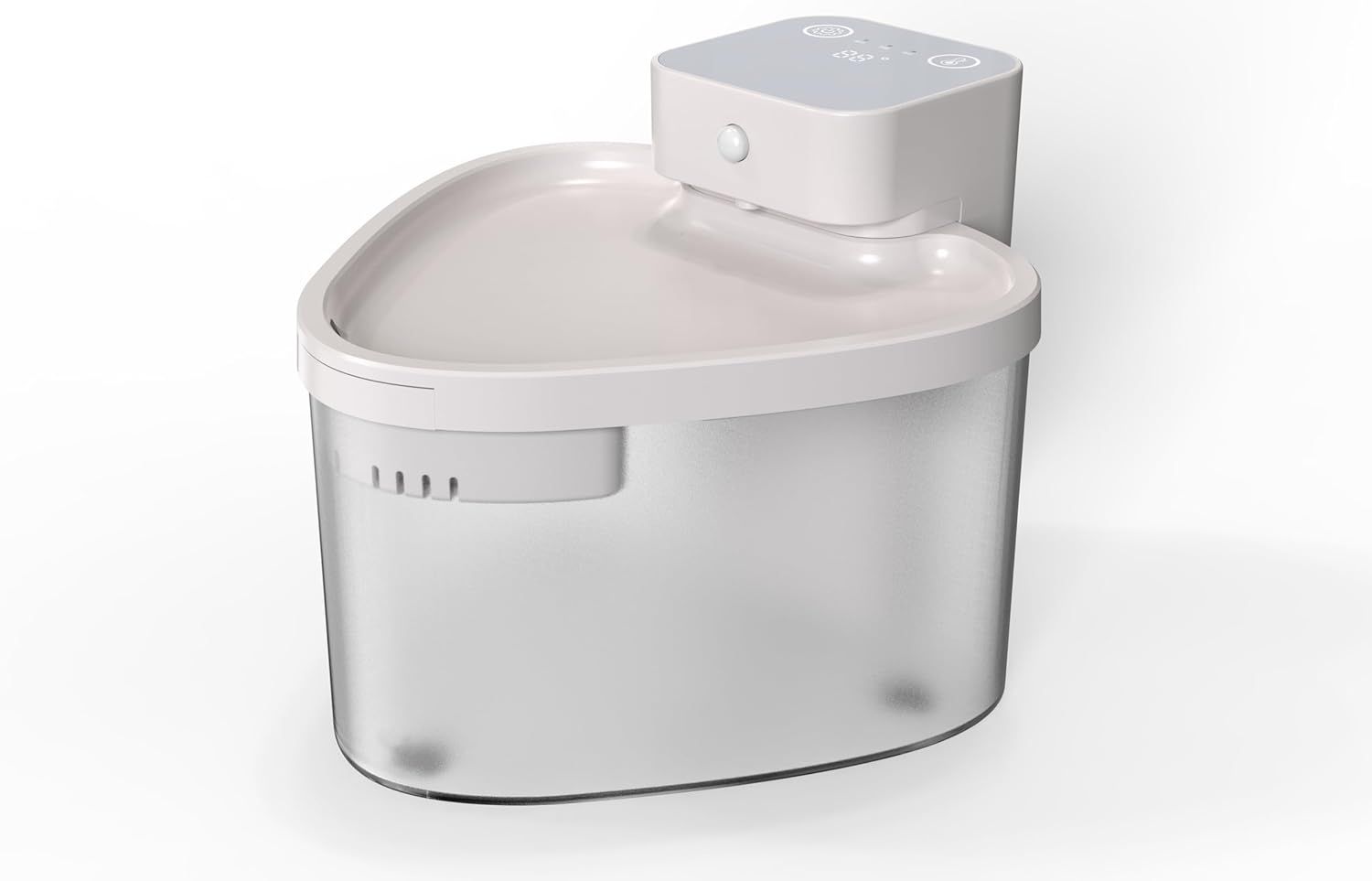 猫 水飲み器 自動給水器 犬 ペット用 給水器 温水 加熱 温かい おしゃれ シンプル コードレス 循環式 透明 水やり器 水やり機 猫用 犬用 ウォーターファウンテン 自動補水 livease｜リヴィーズ