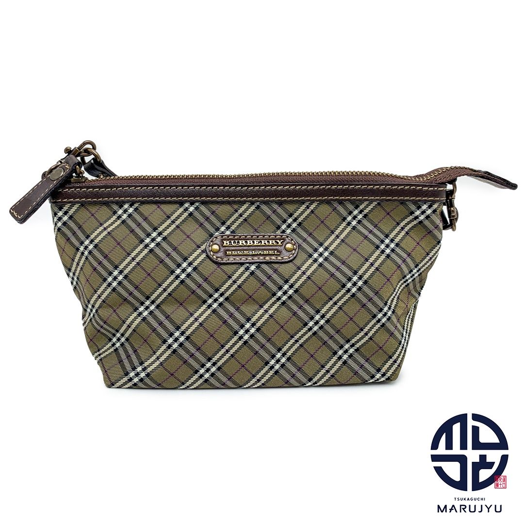 バーバリーブルーレーベルミニバッグアクセサリーポーチ