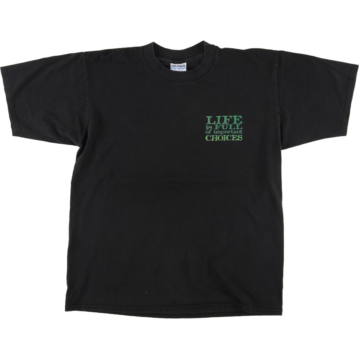 古着 90年代 ギルダン GILDAN LIFE IS FULL of important CHOICES プリントTシャツ メンズL ヴィンテージ/eaa452956