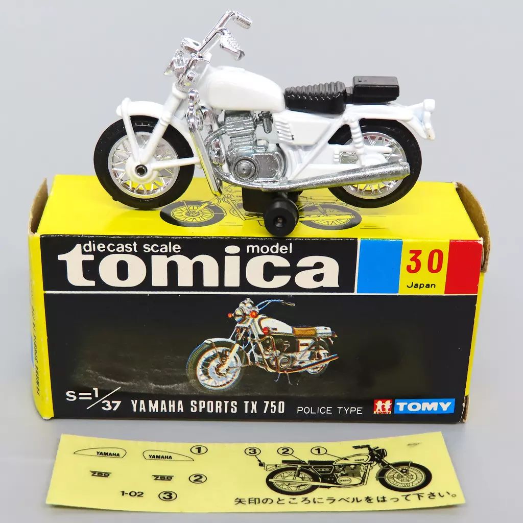 トミカ黒箱】12 ヤマハ スポーツ TX750 1/37〔日本製〕