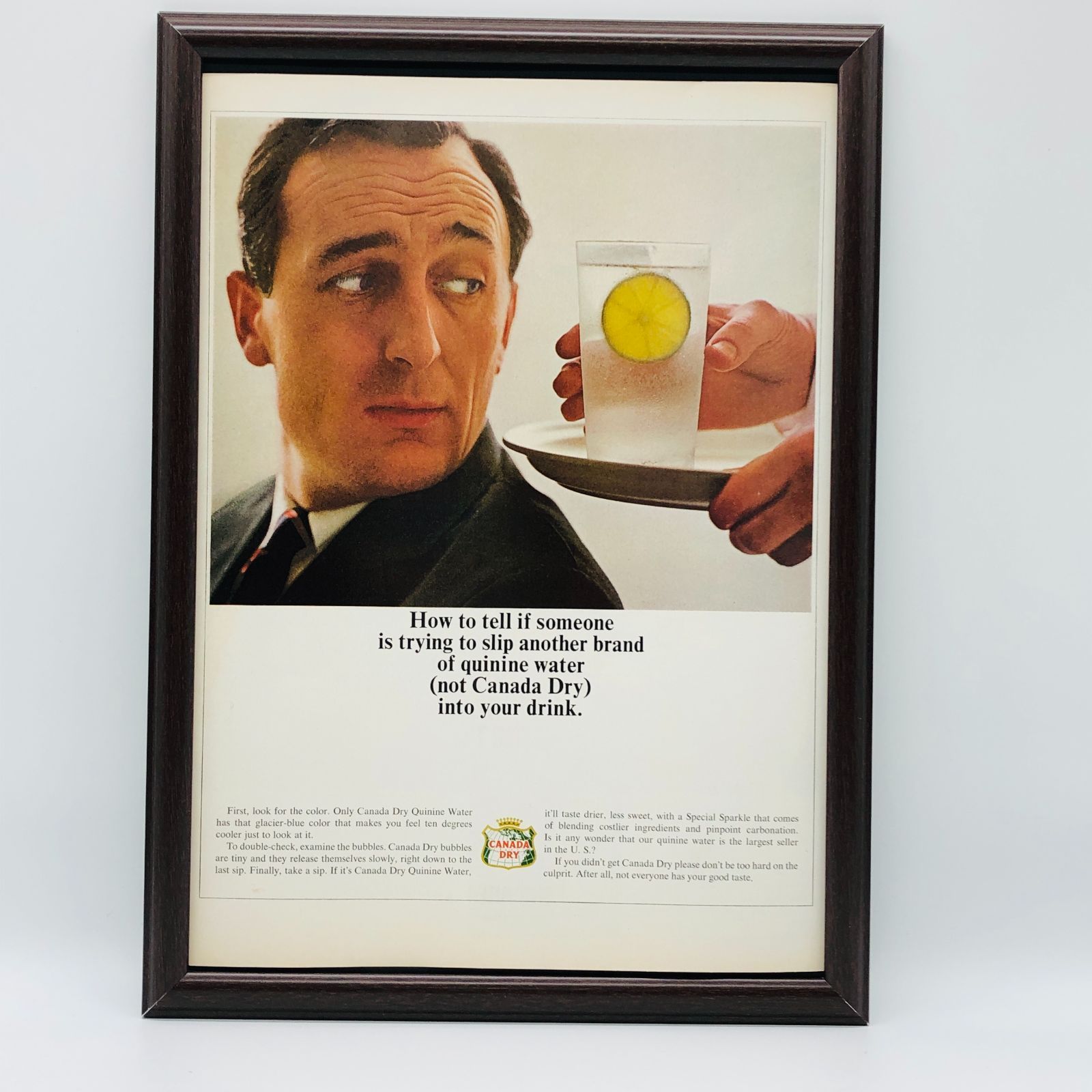 『 GUSTO ビール 』ビンテージ 広告　60年代　フレーム 付 ポスター 当時物 額付 LIFE 雑誌 アンティーク