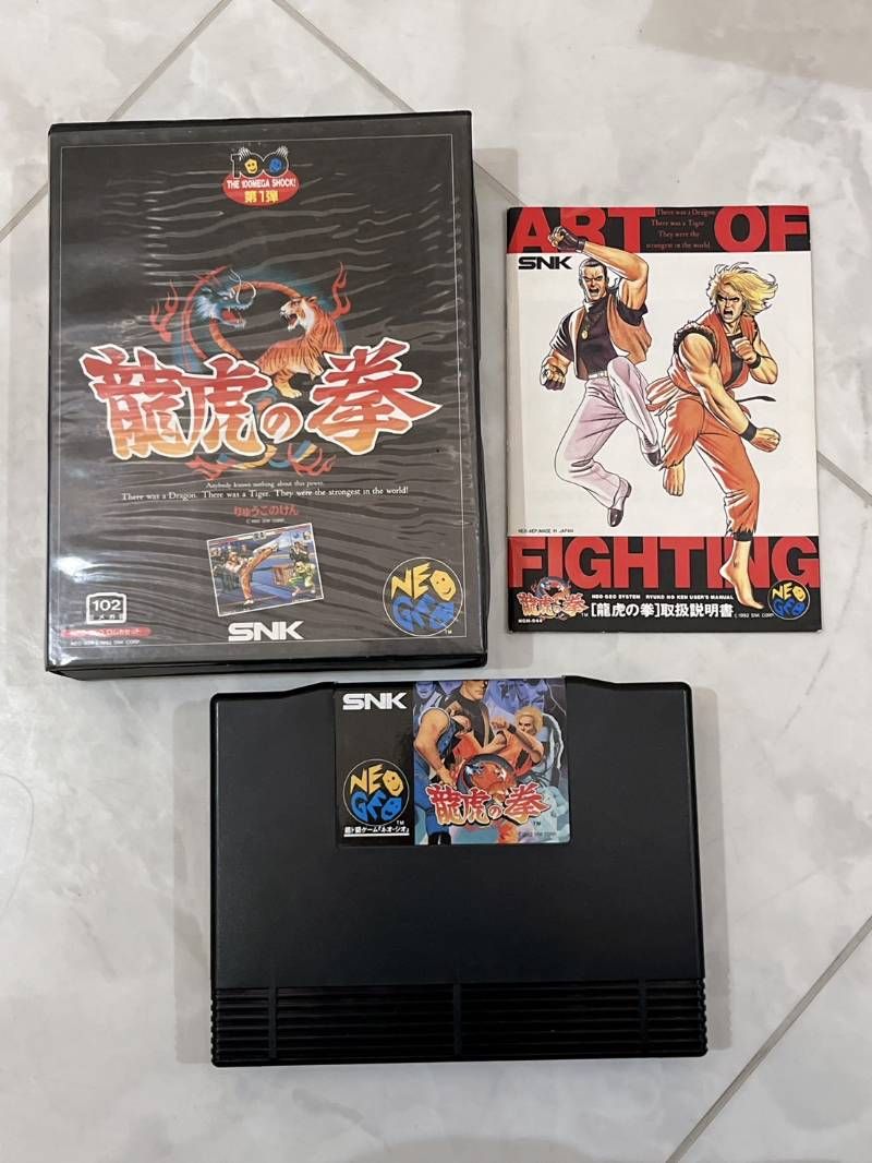 SNK ネオジオ ROM 龍虎の拳 りゅうこのけん 取説付 NEO-GEO ゲームソフト