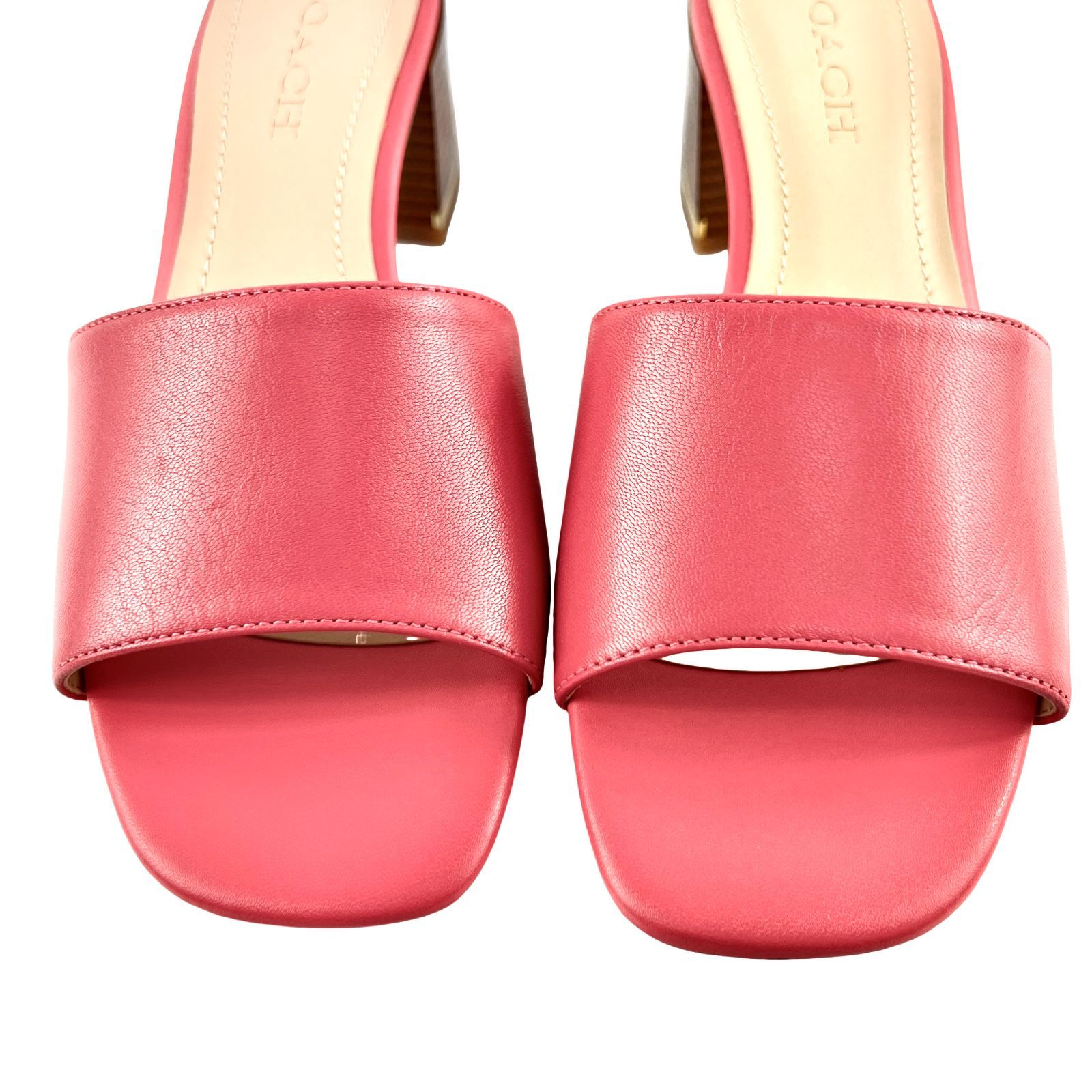 COACH / サンダル/24.5cm/PNK/レザー/C2919/maggi leather sandal コーチ レザー マギーサンダル COACH MAGGI LEATHER SANDA ＃C2919 HOT