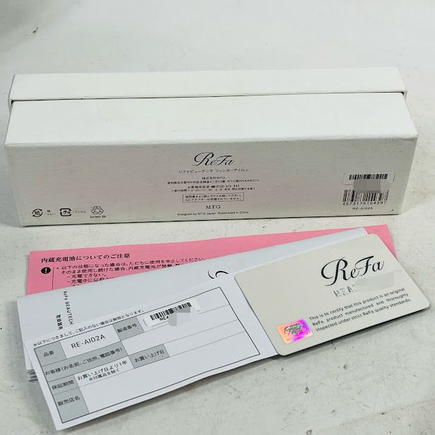 【動作確認済】【中古】MTG ReFa リファ ビューテック フィンガーアイロン　RE-A102A　白