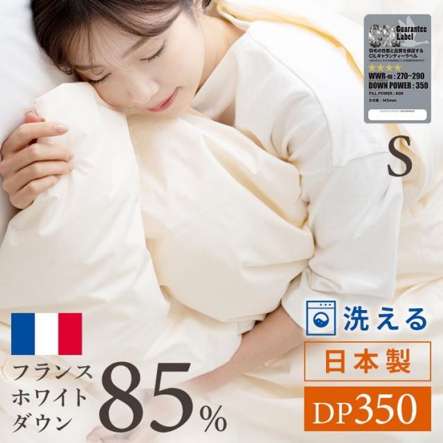 公式 掛け布団 シングル 洗える 夏 羽毛布団 ダウンケット 掛布団 布団 ホワイトダックダウン 抗菌 防臭 フランス WDD85% 代引不可