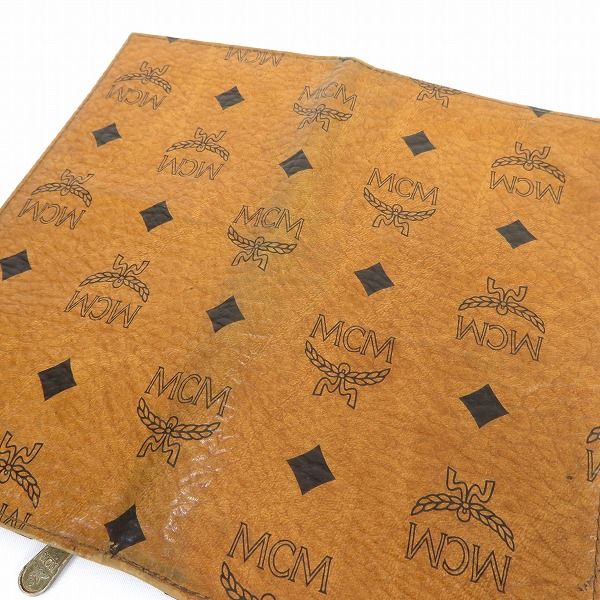 axe エムシーエム MCM 財布 長財布 二つ折り モノグラム ヴィセトス柄