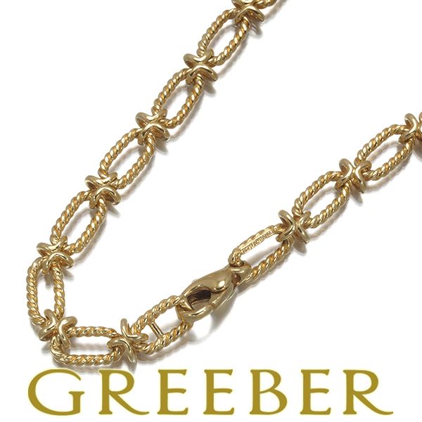 レア品 ティファニー チェーンネックレス 46cm 27g K14YG