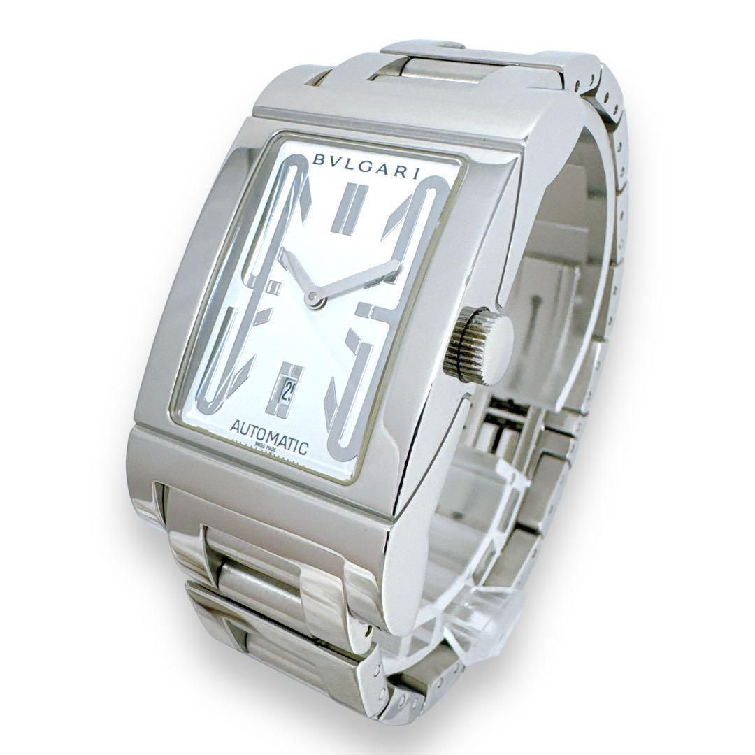 ブルガリ レッタンゴロ RT 45 S 自動巻き オートマ ホワイト メンズ 時計